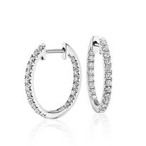 Diamond Hoop Earrings