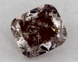 0.28 Carat Fancy Brown-SI2 Cushion Modified Cut Diamond