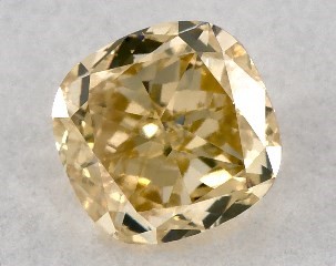 0.31 Carat Fancy Intense Yellow-VS2 Cushion Modified Cut Diamond