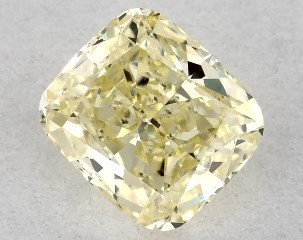 0.42 Carat Fancy Yellow-VS2 Cushion Modified Cut Diamond