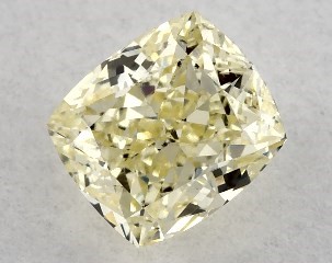 0.50 Carat Fancy Yellow-SI1 Cushion Modified Cut Diamond