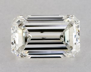 1.00 Carat H-SI1 Emerald Cut Diamond