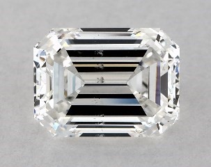 1.00 Carat F-SI1 Emerald Cut Diamond