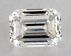 1.00 Carat H-SI1 Emerald Cut Diamond