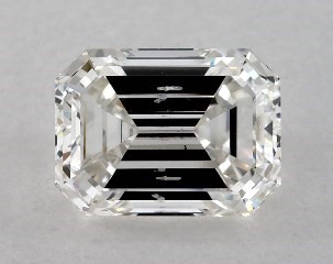 1.00 Carat H-SI1 Emerald Cut Diamond