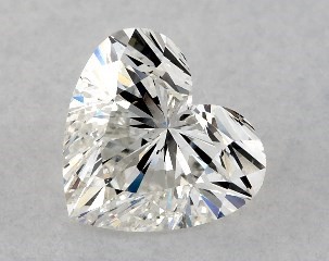 1.00 Carat H-SI1 Heart Shaped Diamond