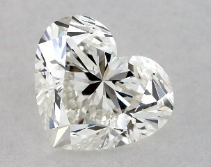 1.00 Carat H-SI1 Heart Shaped Diamond