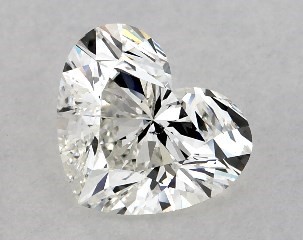 1.02 Carat H-SI1 Heart Shaped Diamond