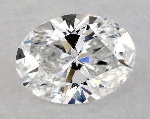 Lab-Created 0.70 Carat D-SI2 Oval Cut Diamond