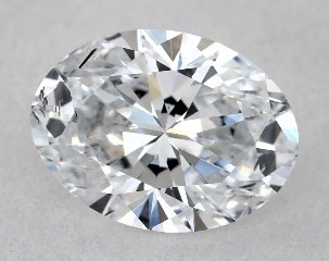 Lab-Created 0.71 Carat D-I1 Oval Cut Diamond