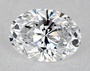 Lab-Created 0.72 Carat D-SI2 Oval Cut Diamond