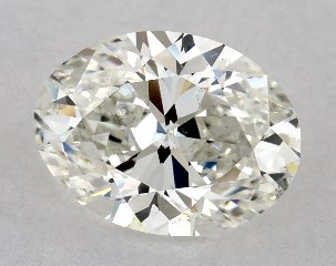 1.00 Carat I-SI1 Oval Cut Diamond