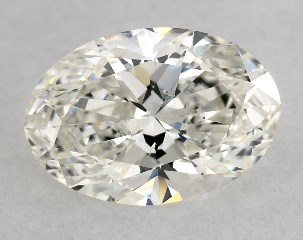 1.00 Carat I-SI1 Oval Cut Diamond