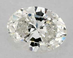 1.00 Carat H-SI1 Oval Cut Diamond