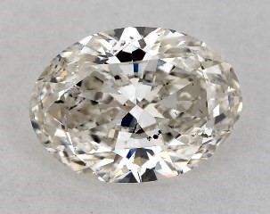 1.00 Carat I-SI1 Oval Cut Diamond