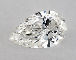 Lab-Created 0.71 Carat F-VS2 Pear Shaped Diamond