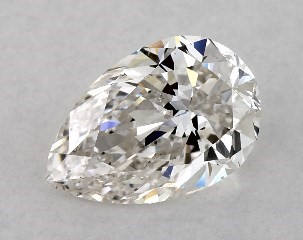 1.00 Carat H-SI1 Pear Shaped Diamond