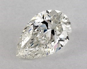 1.00 Carat H-SI1 Pear Shaped Diamond