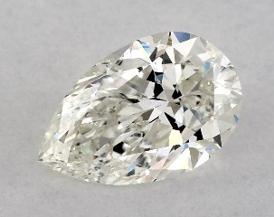 1.00 Carat I-SI1 Pear Shaped Diamond