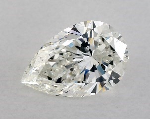 1.00 Carat I-SI1 Pear Shaped Diamond