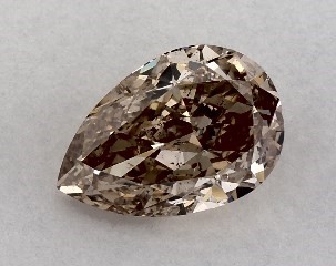 1.00 Carat Fancy Yellowish Brown-SI2 Pear Shaped Diamond