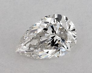 1.00 Carat E-SI1 Pear Shaped Diamond