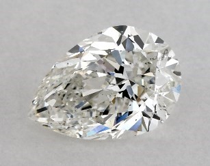 1.00 Carat H-SI1 Pear Shaped Diamond