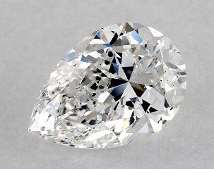 1.00 Carat E-SI1 Pear Shaped Diamond