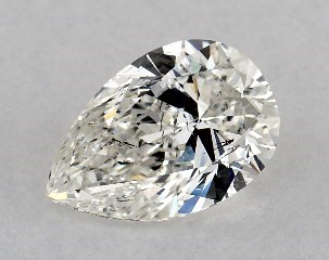 1.00 Carat I-SI1 Pear Shaped Diamond