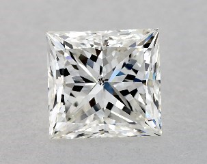 1.00 Carat H-SI1 Princess Cut Diamond