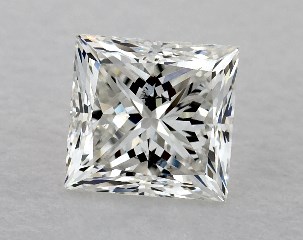 1.00 Carat H-SI1 Princess Cut Diamond