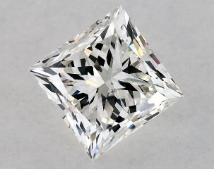 1.00 Carat H-SI1 Princess Cut Diamond