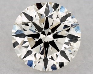 1.00 Carat J-SI1 Very Good Cut Round Diamond