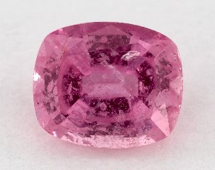 This 0.80 Cushion Pink Sapphire is sold exclusively by Blue Nile 