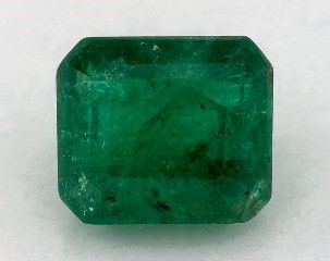 This 0.90 Emerald Green Emerald is sold exclusively by Blue Nile 