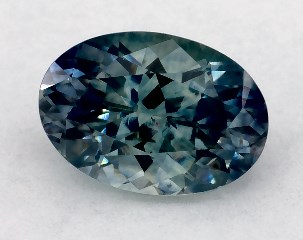 This 0.77 Oval Green Sapphire is sold exclusively by Blue Nile 