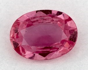 This 0.77 Oval Pink Sapphire is sold exclusively by Blue Nile 