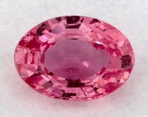 This 0.85 Oval Pink Sapphire is sold exclusively by Blue Nile 