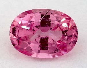 This 0.88 Oval Pink Sapphire is sold exclusively by Blue Nile 