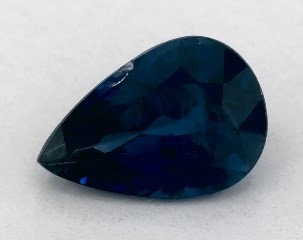 This 0.80 Pear Blue Sapphire is sold exclusively by Blue Nile 