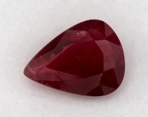 This 0.86 Pear Ruby is sold exclusively by Blue Nile 