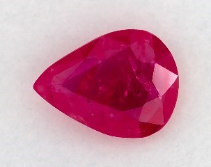 This 0.89 Pear Ruby is sold exclusively by Blue Nile 