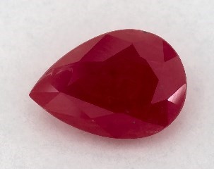 This 0.89 Pear Ruby is sold exclusively by Blue Nile 