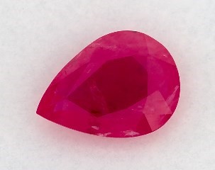 This 1.05 Pear Ruby is sold exclusively by Blue Nile 