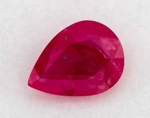 This 1.08 Pear Ruby is sold exclusively by Blue Nile 