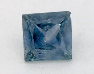 This 0.80 Princess Green Sapphire is sold exclusively by Blue Nile 