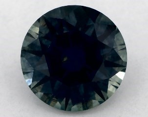 This 0.75 Round Green Sapphire is sold exclusively by Blue Nile 