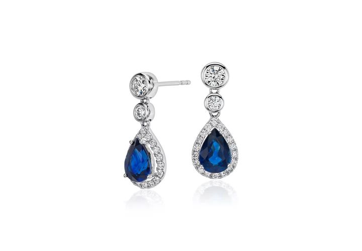 Sapphire Drop Earrings