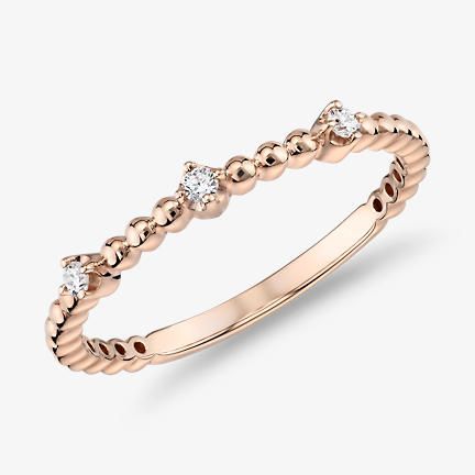 Women's Rose Gold Wedding Rings